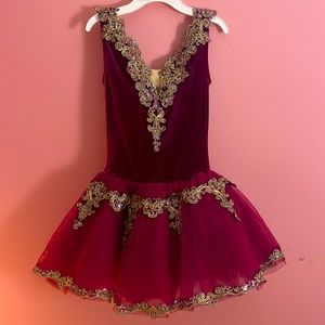 Weissman Maroon dance dress